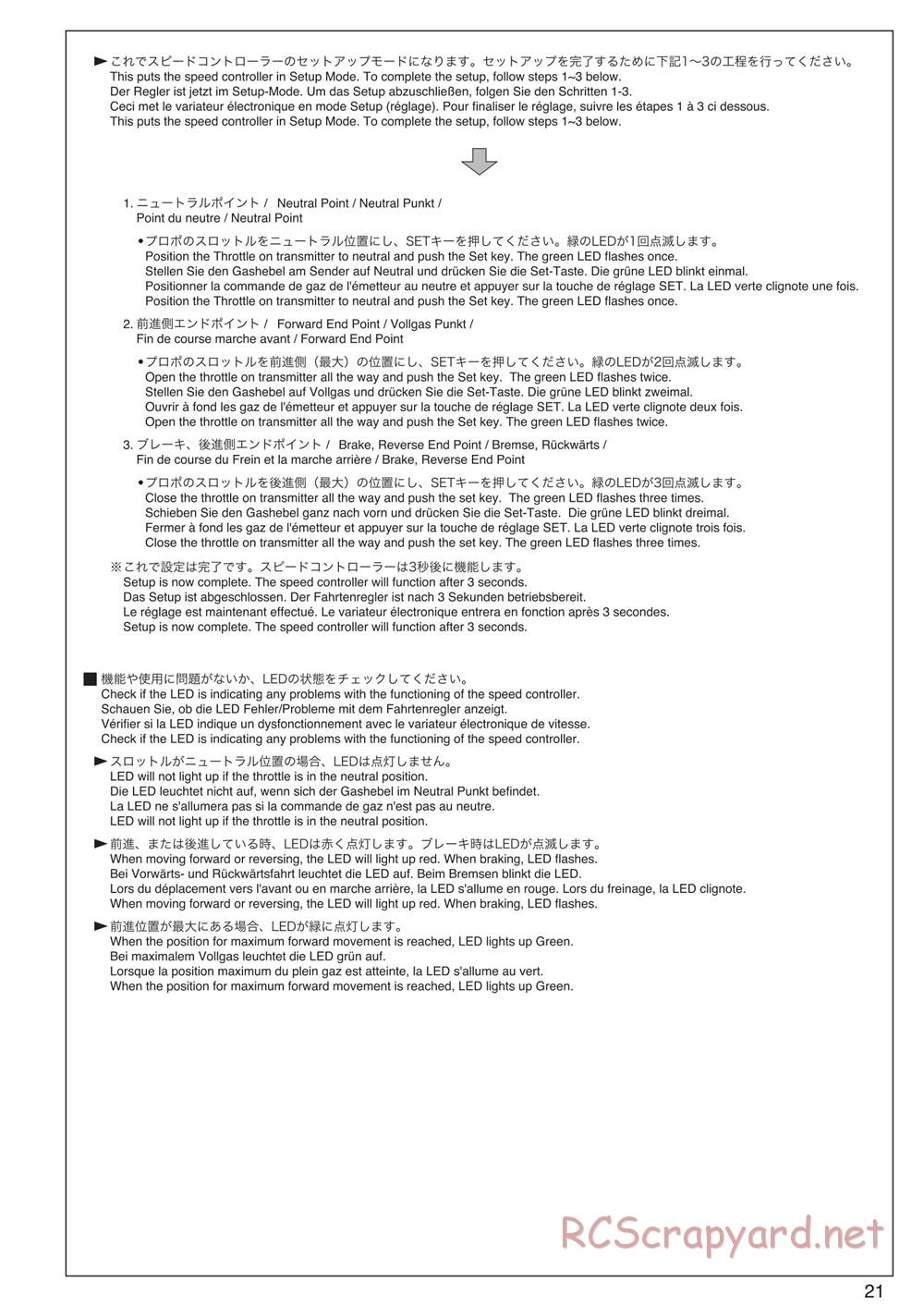 Kyosho - Scorpion XXL VE - Manual - Page 21