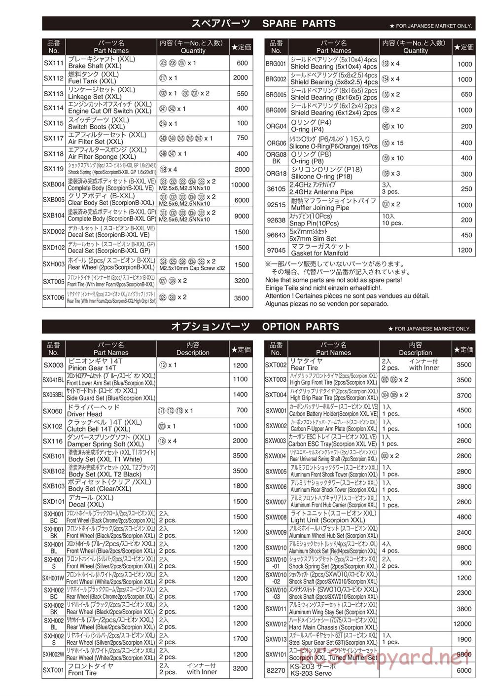 Kyosho - Scorpion B-XXL VE - Manual - Page 71