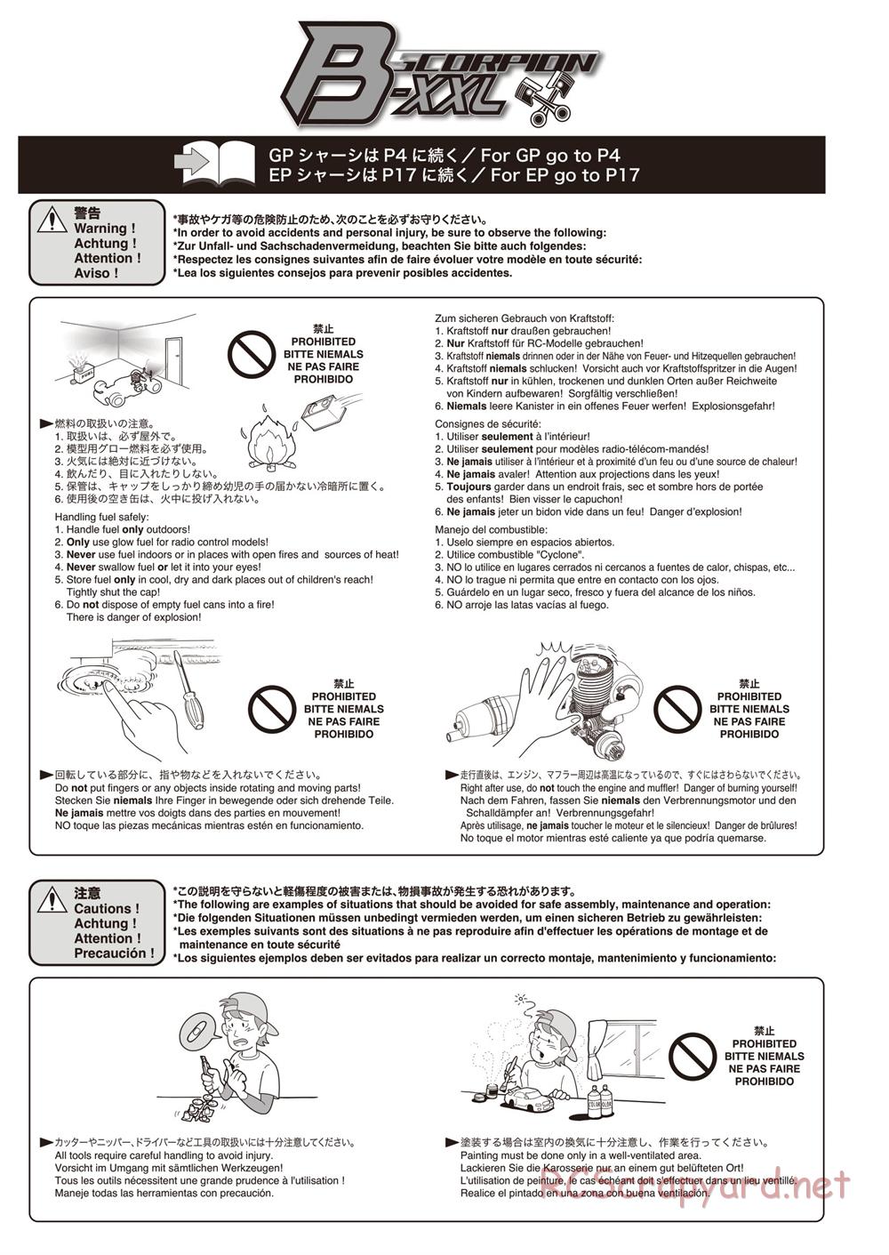 Kyosho - Scorpion B-XXL VE - Manual - Page 4