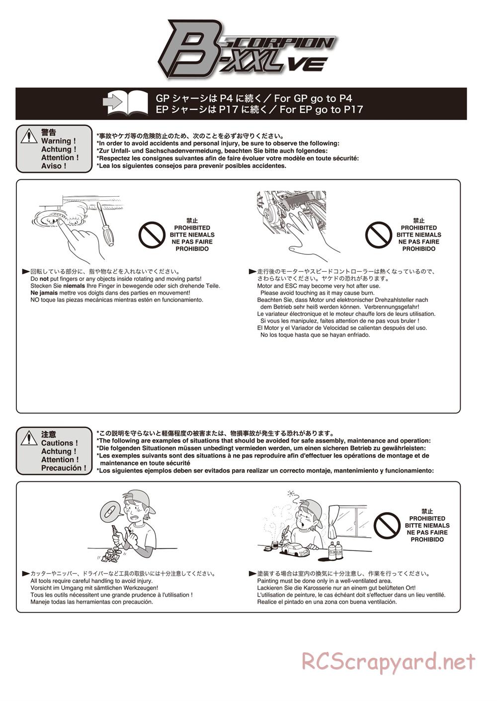 Kyosho - Scorpion B-XXL VE - Manual - Page 17