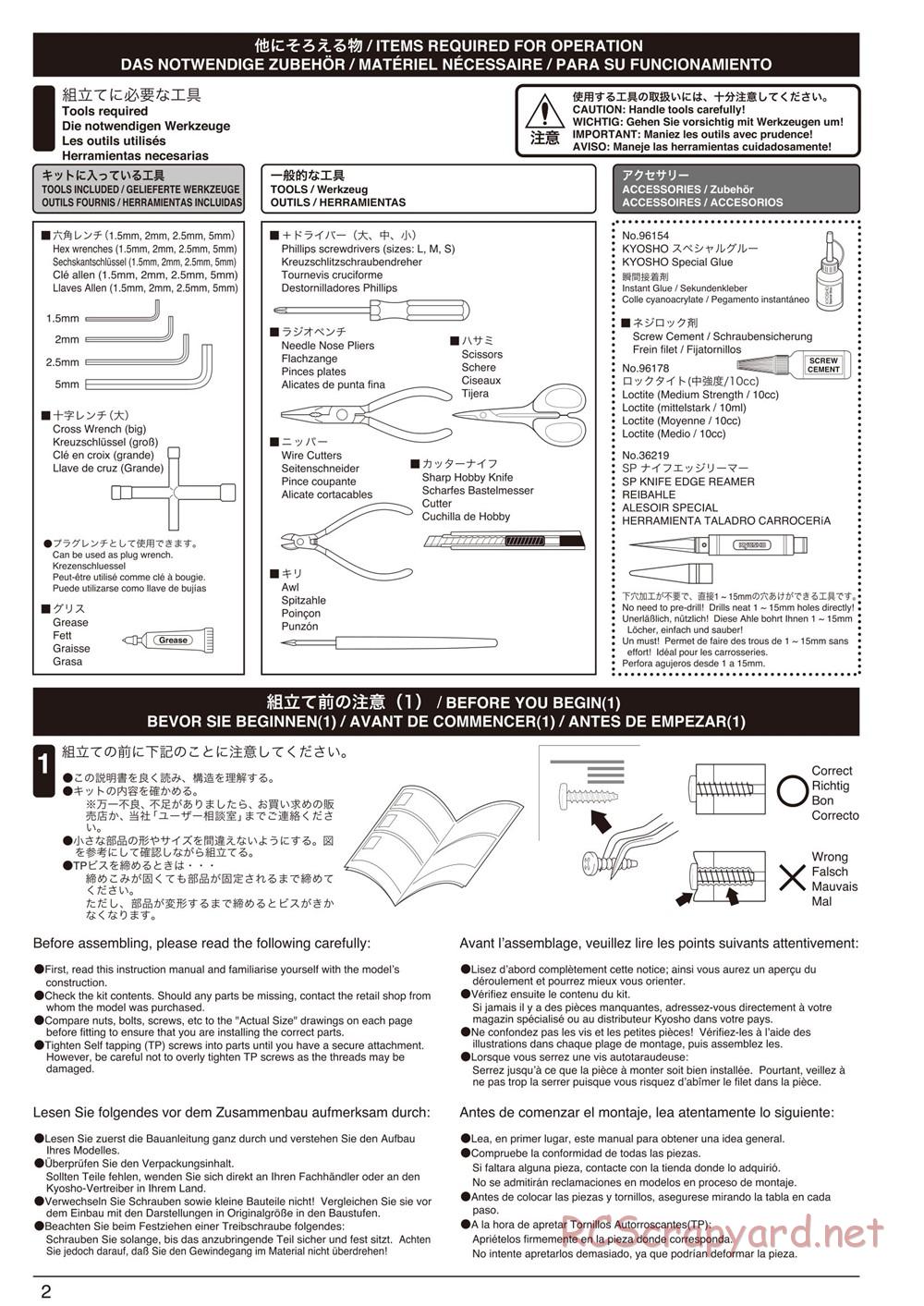 Kyosho - DRX - Manual - Page 2