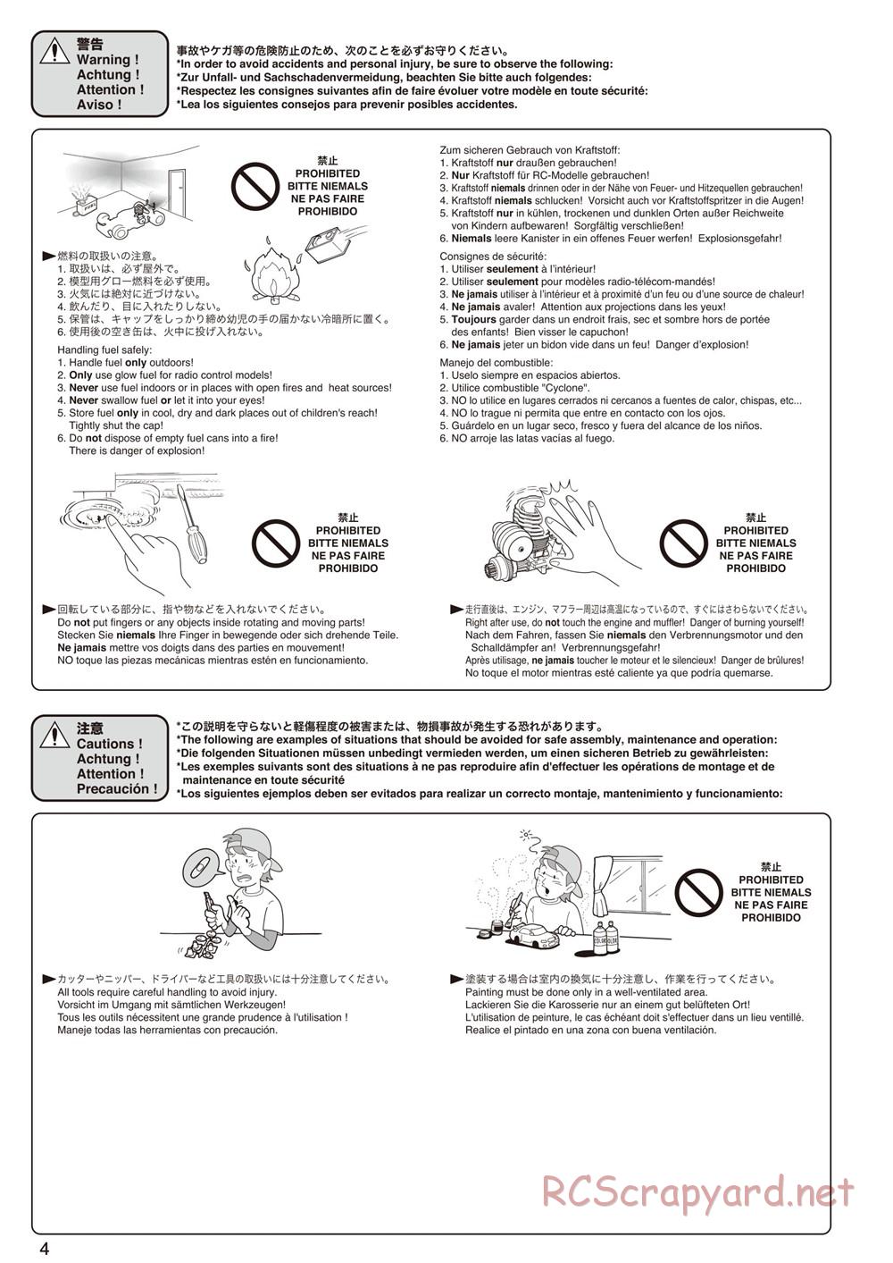 Kyosho - DRX - Manual - Page 4