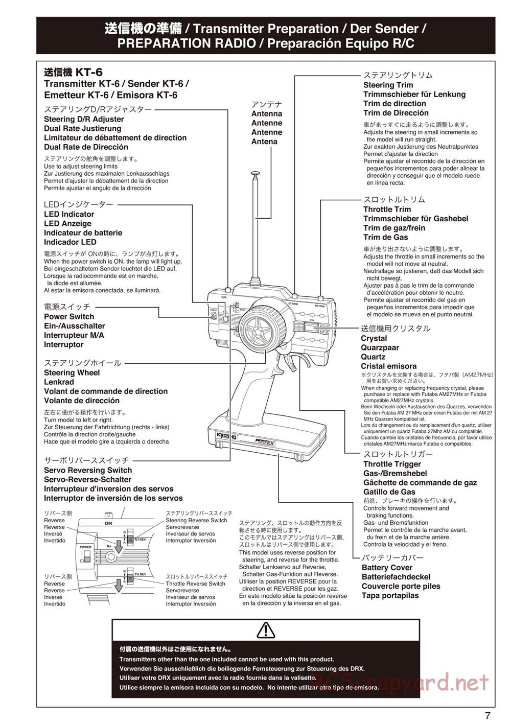 Kyosho - DRX - Manual - Page 7