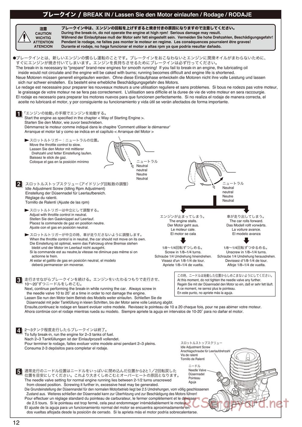 Kyosho - DRX - Manual - Page 12