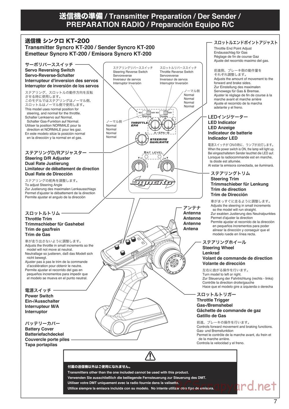 Kyosho - DMT - Manual - Page 7