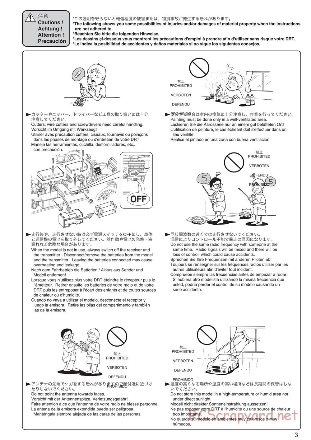 Kyosho - DRT - Manual - Page 3