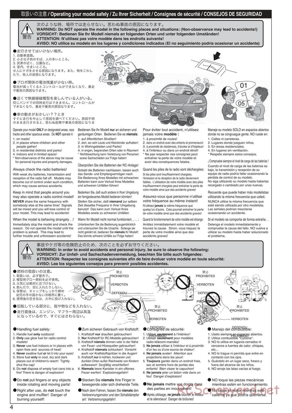 Kyosho - DRT - Manual - Page 4