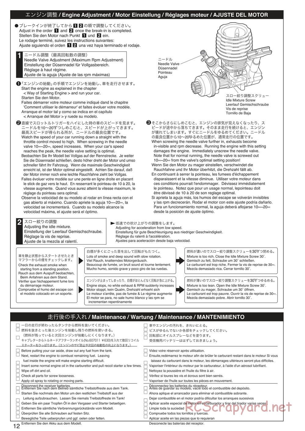 Kyosho - DRT - Manual - Page 12