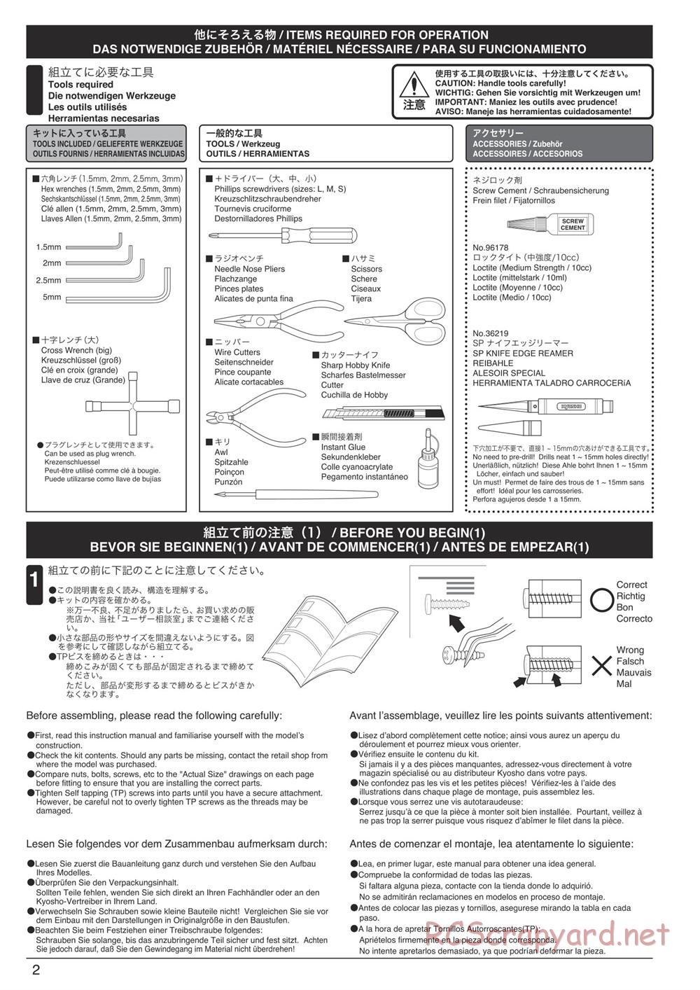 Kyosho - DBX 2.0 - Manual - Page 2