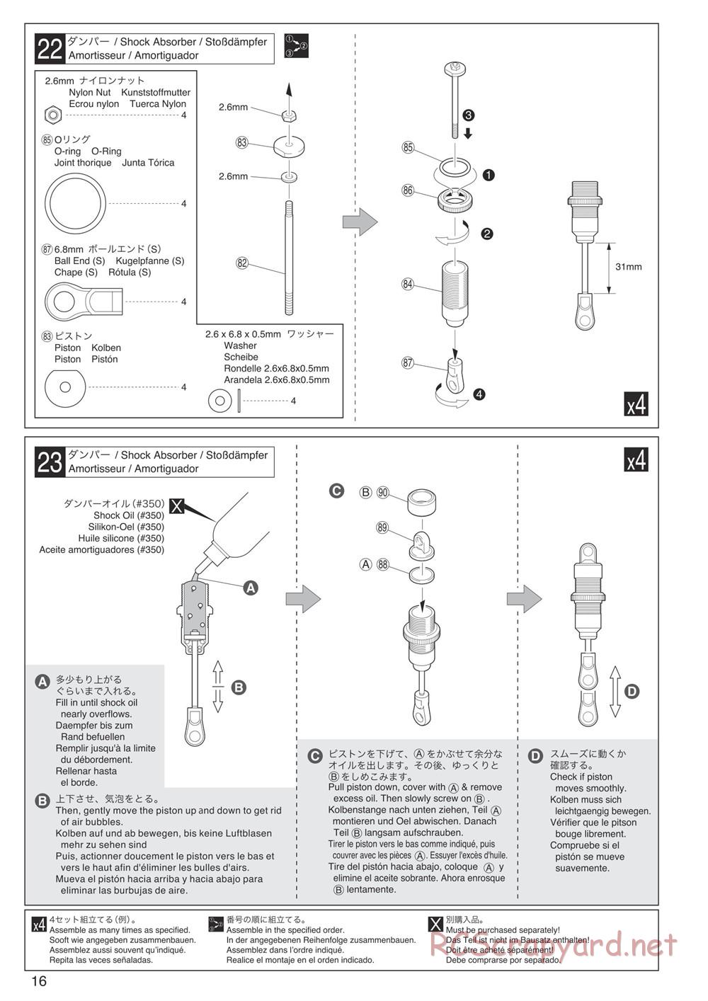 Kyosho - DBX 2.0 - Manual - Page 16