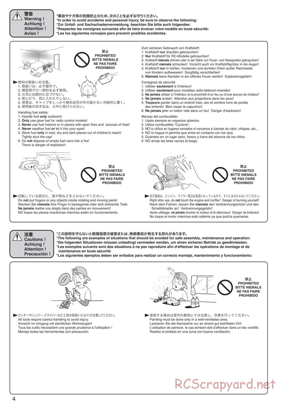 Kyosho - DBX 2.0 - Manual - Page 4