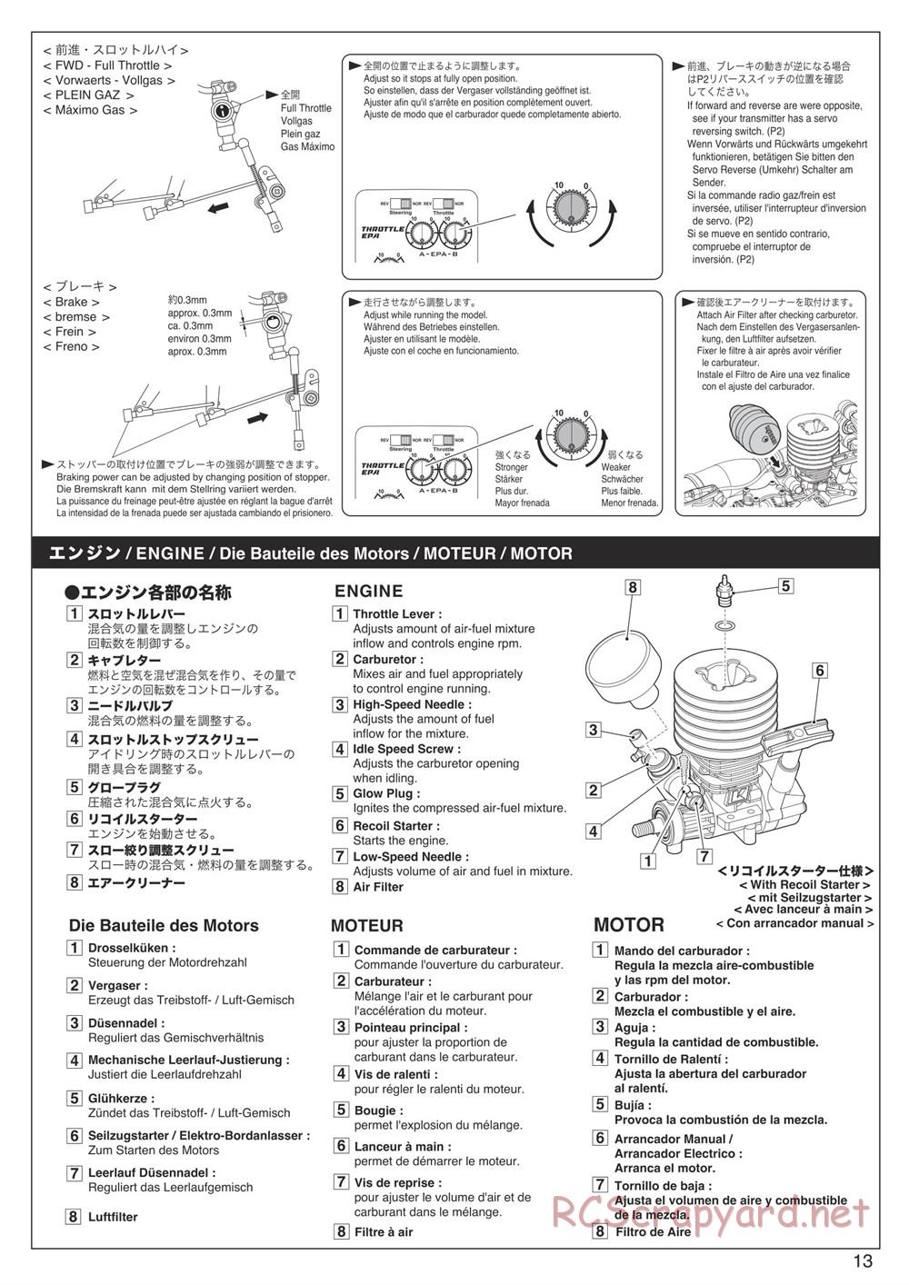 Kyosho - DBX 2.0 - Manual - Page 13