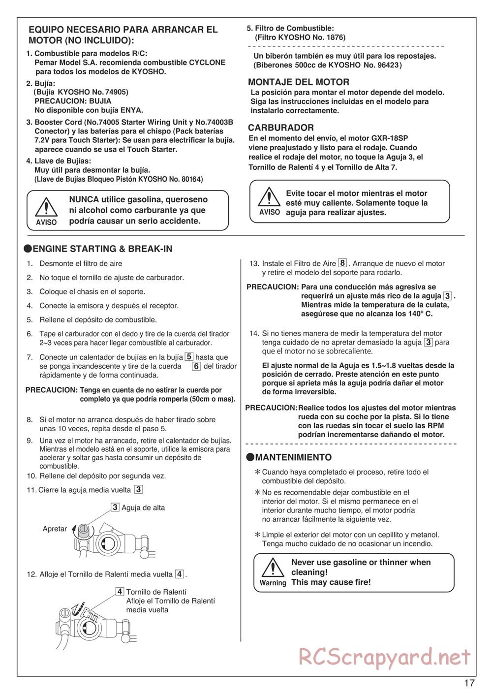 Kyosho - DBX 2.0 - Manual - Page 17