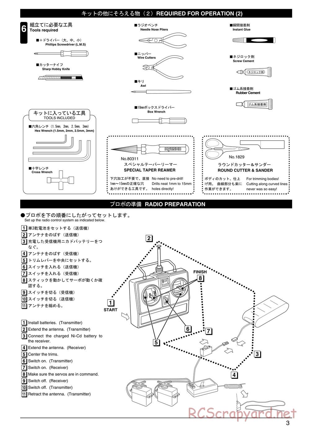 Kyosho - Super Eight GP20 Landmax 2 - Manual - Page 3
