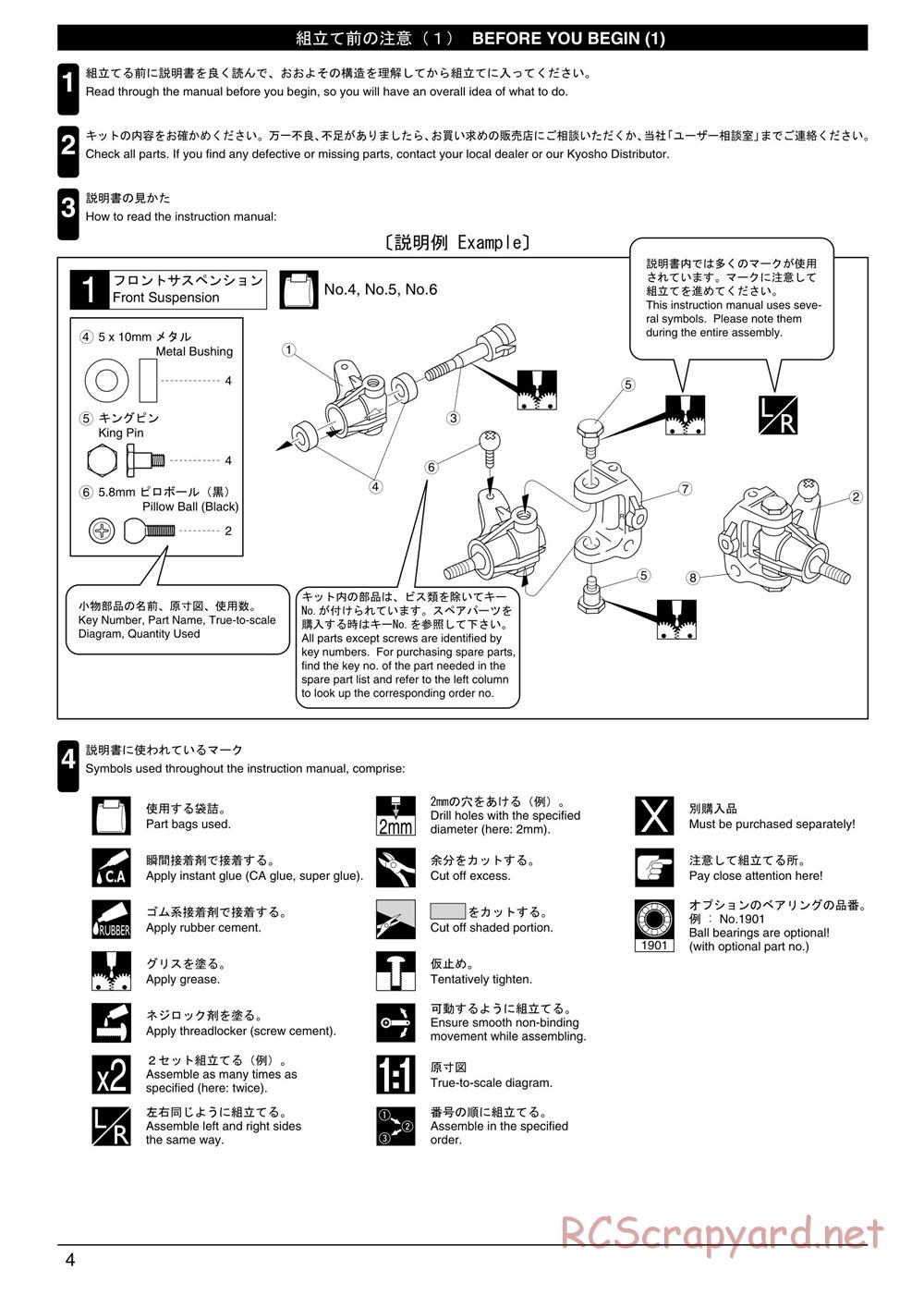 Kyosho - Super Eight GP20 Landmax 2 - Manual - Page 4