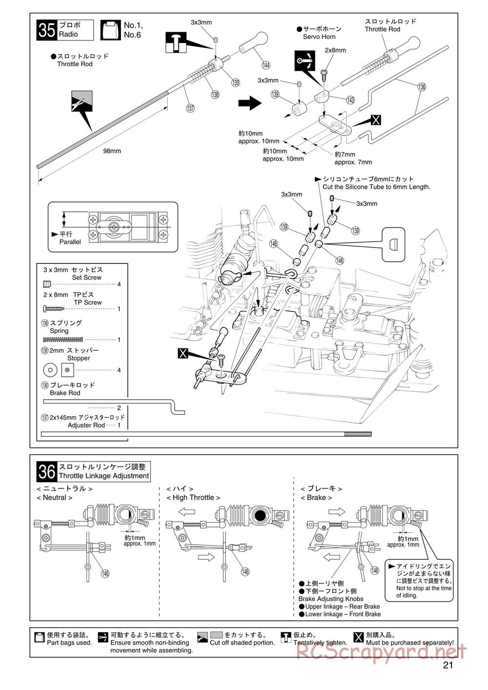 Kyosho - Super Eight GP20 Landmax 2 - Manual - Page 21