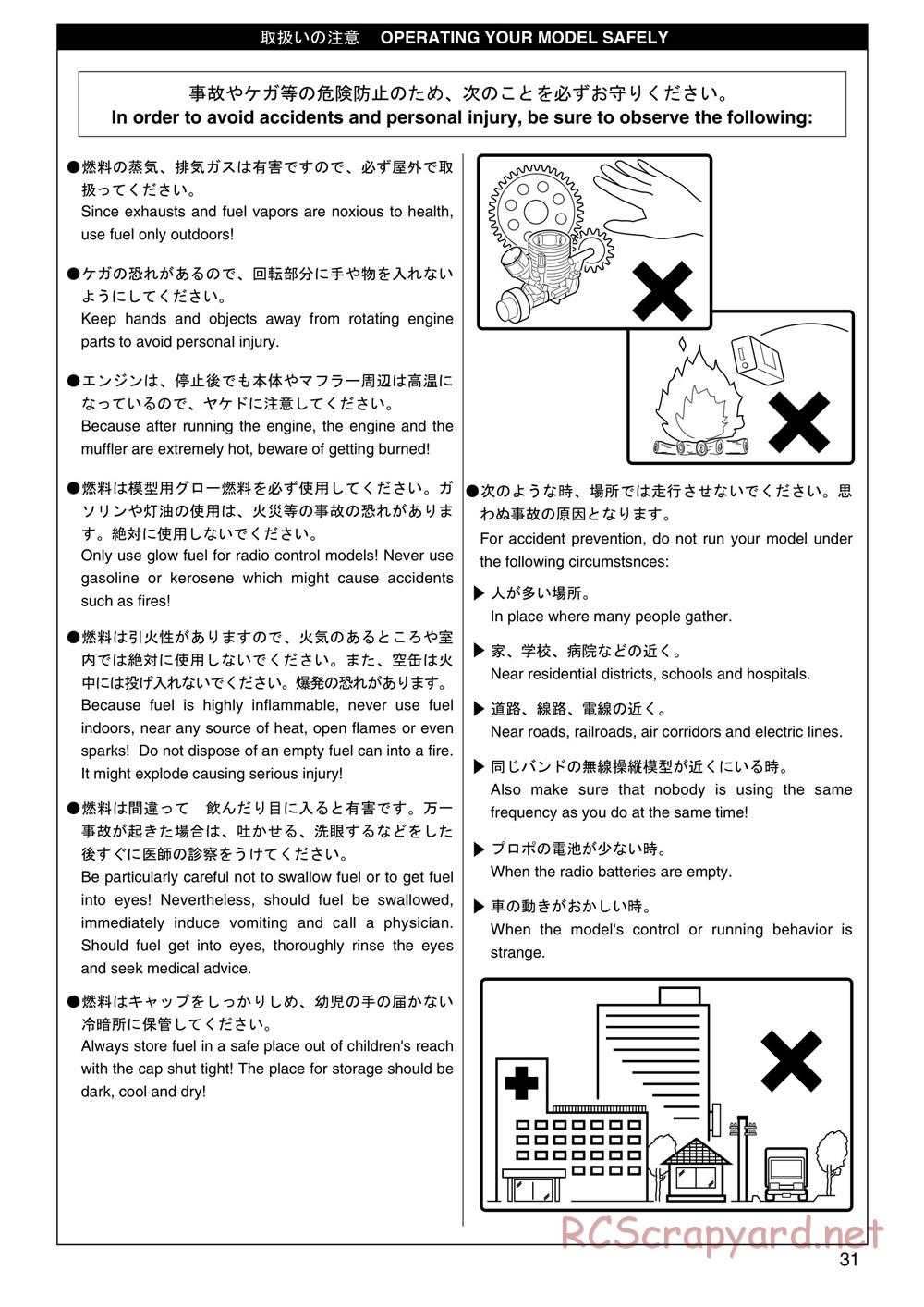 Kyosho - Super Eight GP20 Landmax 2 - Manual - Page 31