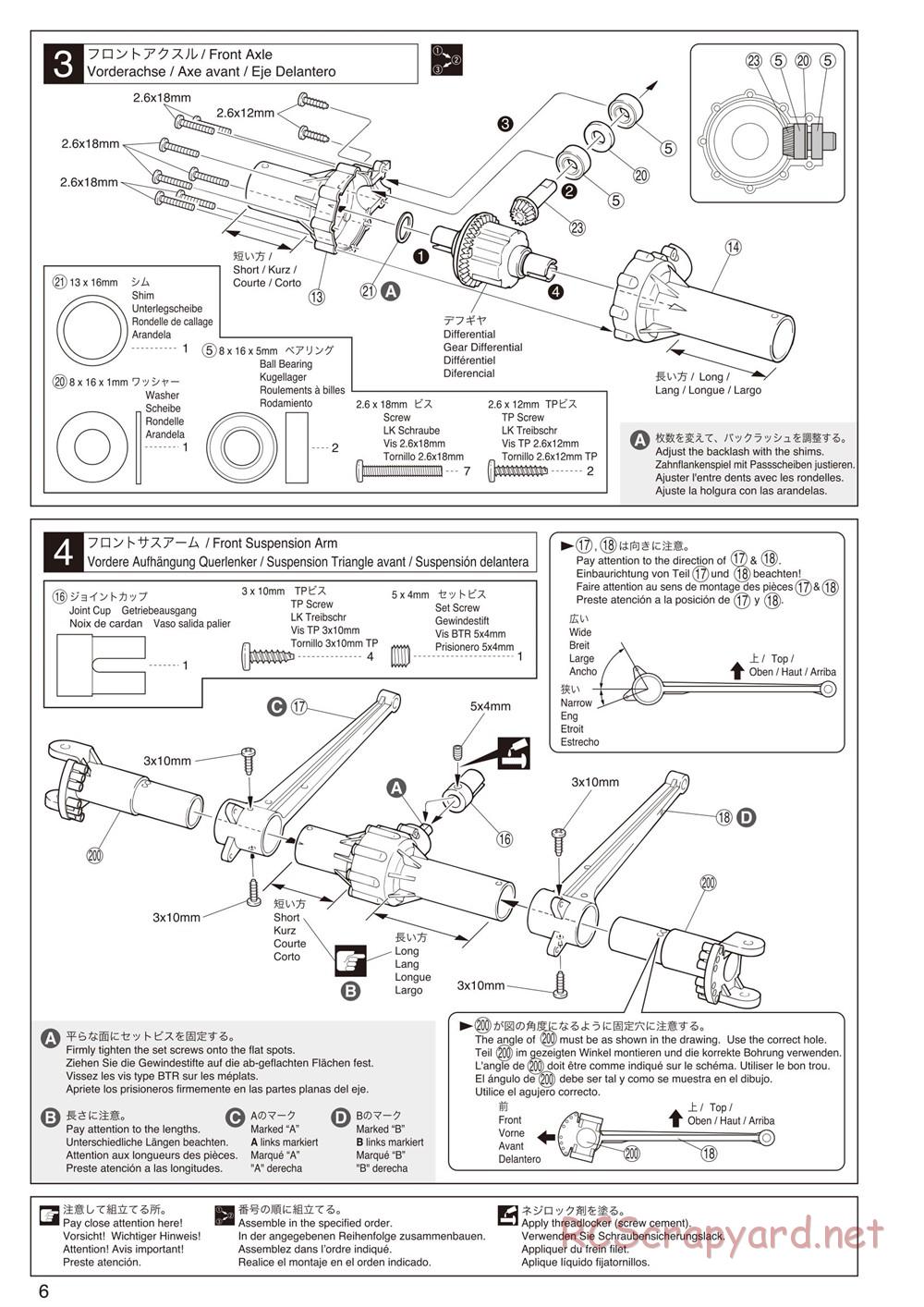 Kyosho - Mad Force Cruiser - Manual - Page 6