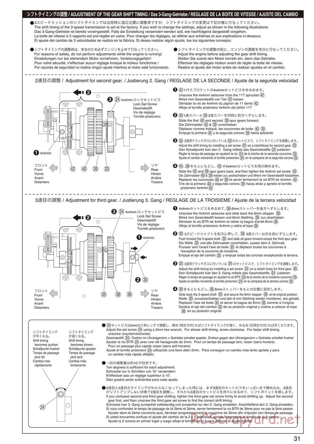 Kyosho - Mad Force Cruiser - Manual - Page 31