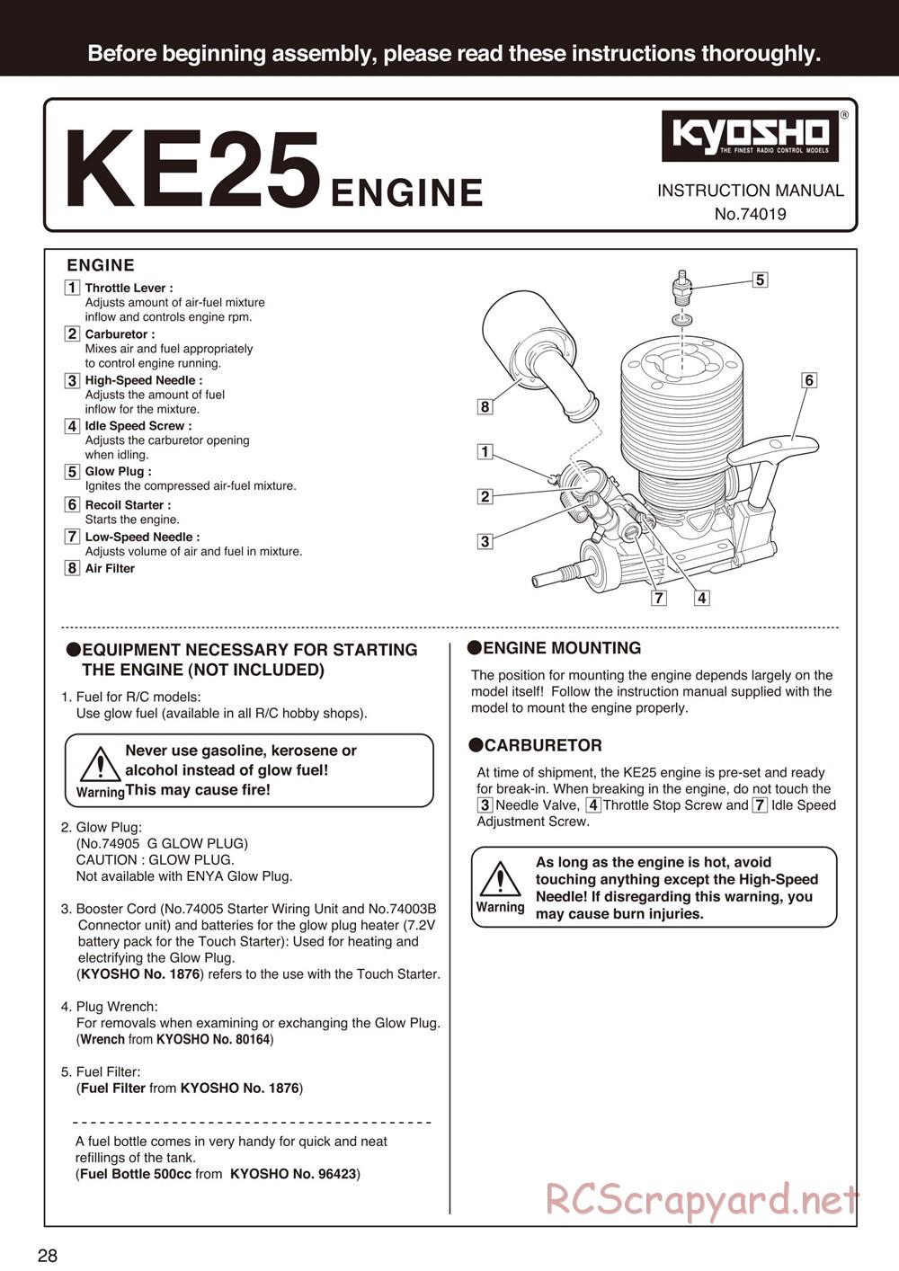 Kyosho - Mad Force Cruiser - Manual - Page 28