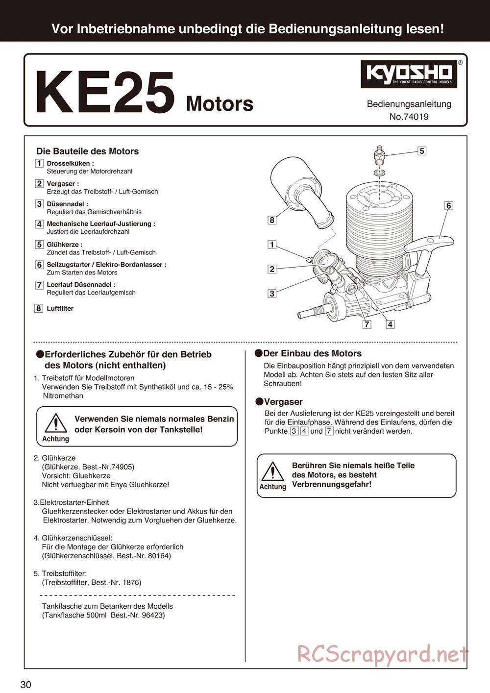 Kyosho - Mad Force Cruiser - Manual - Page 30