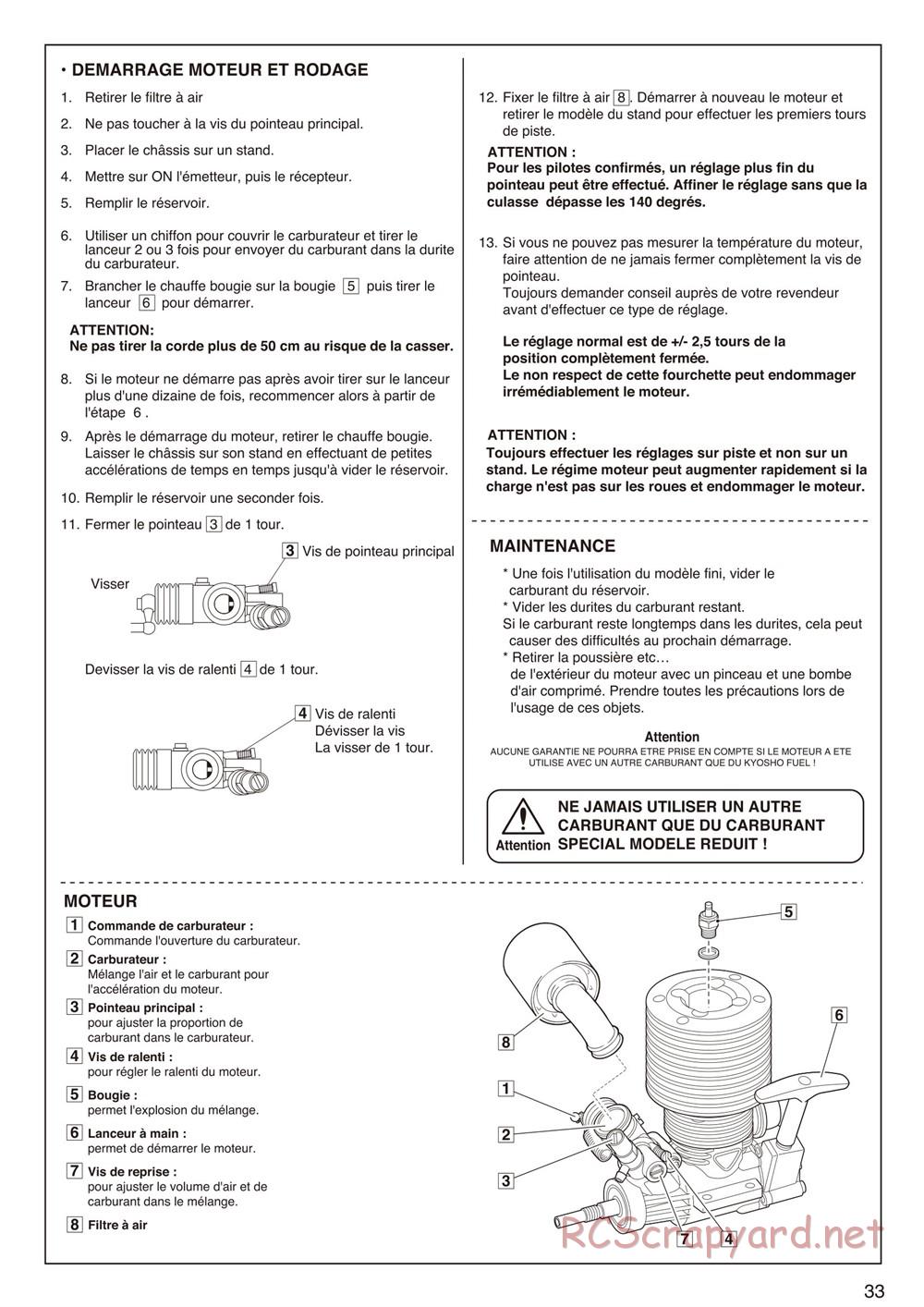 Kyosho - Mad Force Cruiser - Manual - Page 33