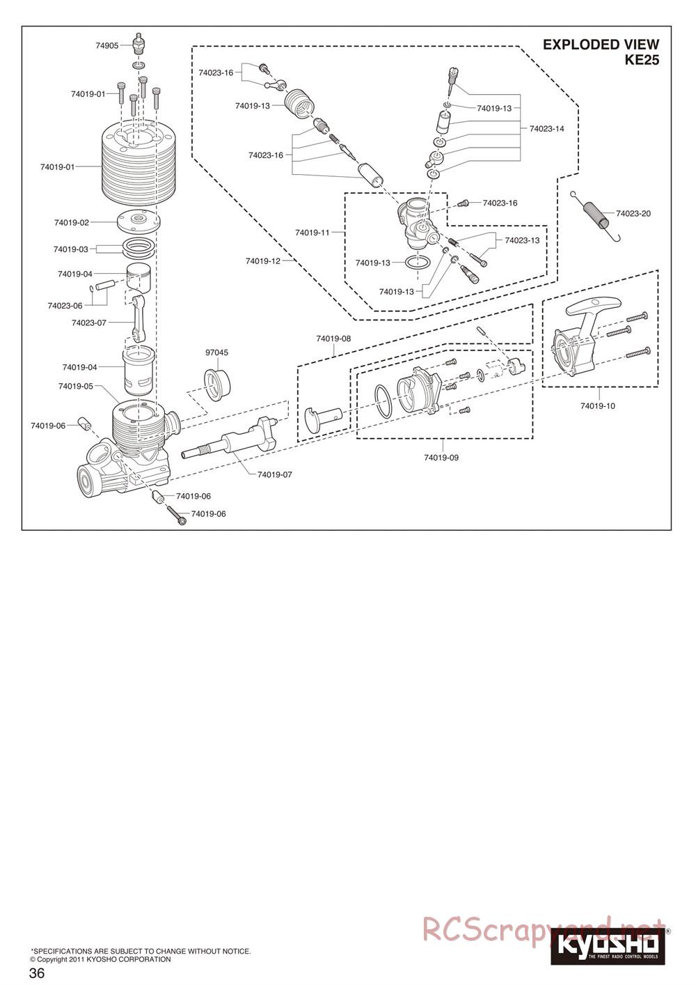 Kyosho - Mad Force Cruiser - Manual - Page 36