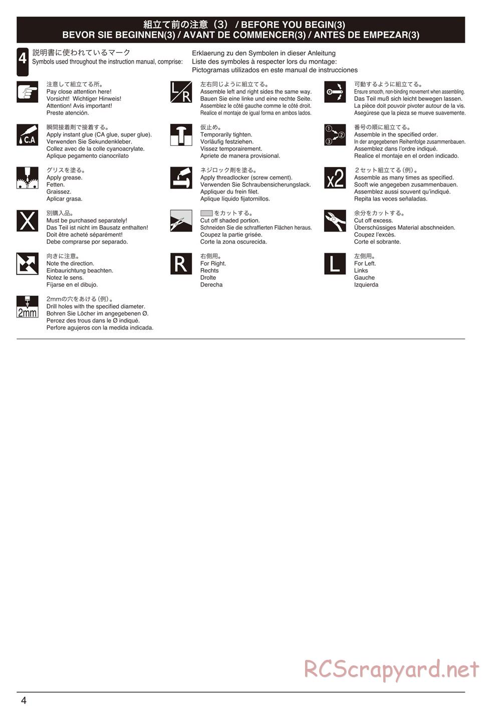 Kyosho - FO-XX GP - Manual - Page 4