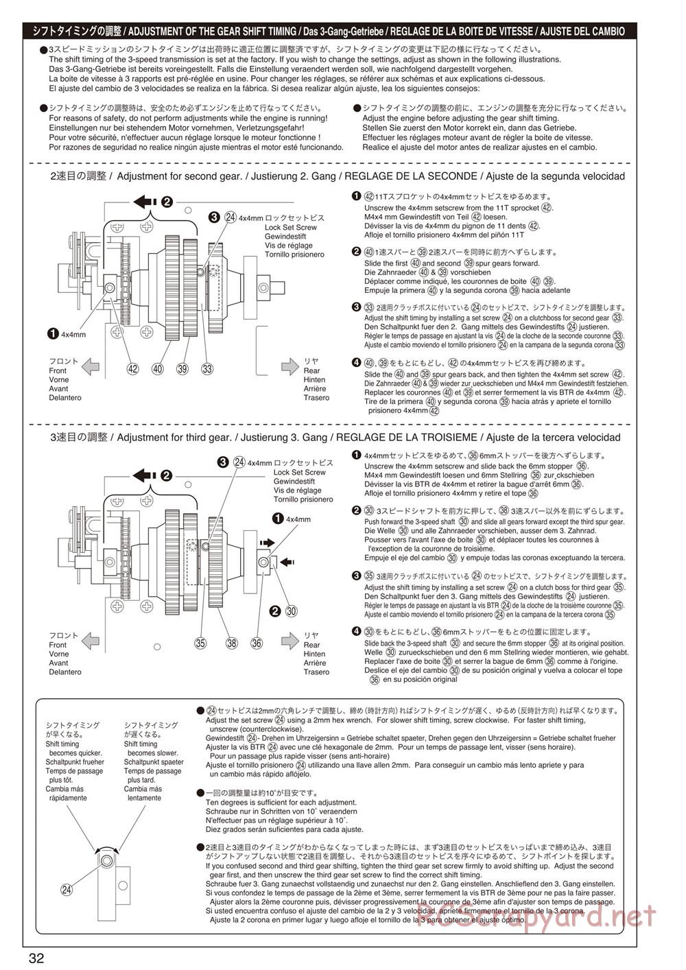 Kyosho - FO-XX GP - Manual - Page 32