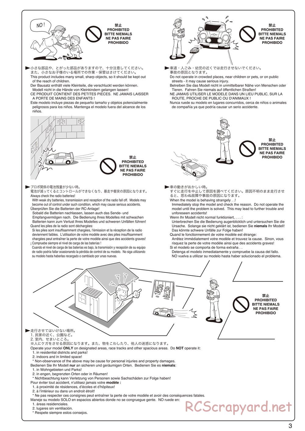 Kyosho - FO-XX GP - Manual - Page 3
