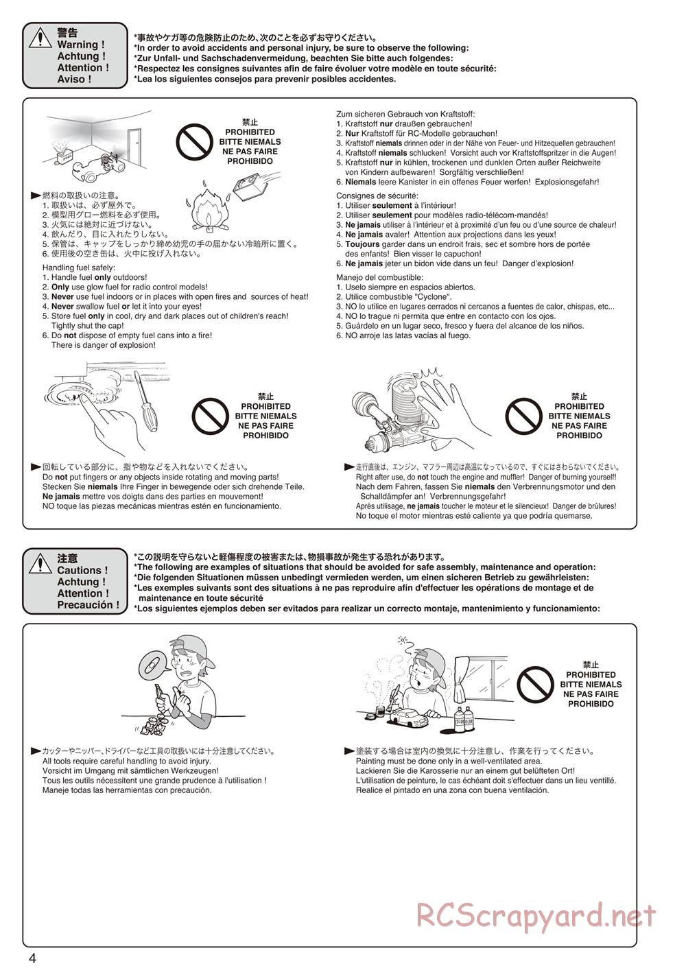 Kyosho - FO-XX GP - Manual - Page 4