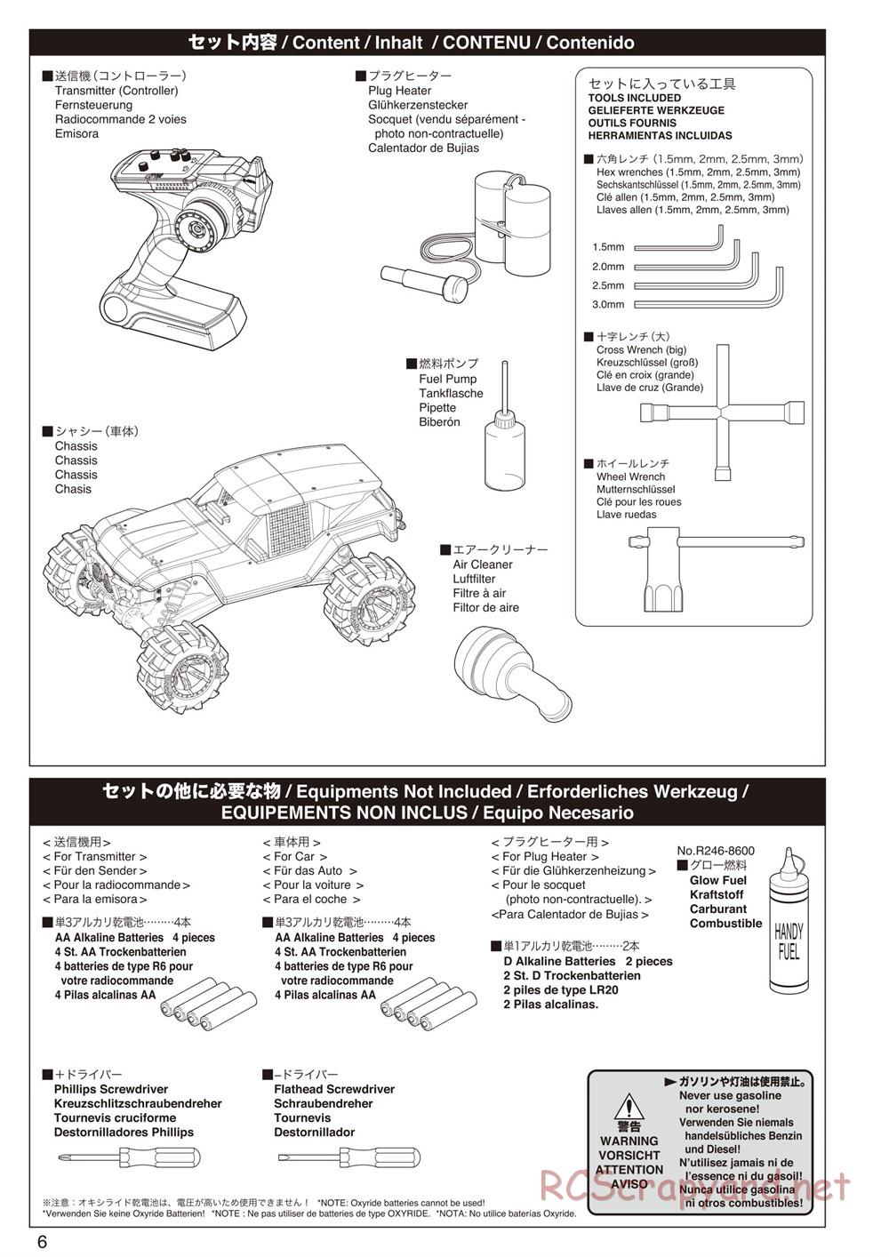 Kyosho - FO-XX GP - Manual - Page 6