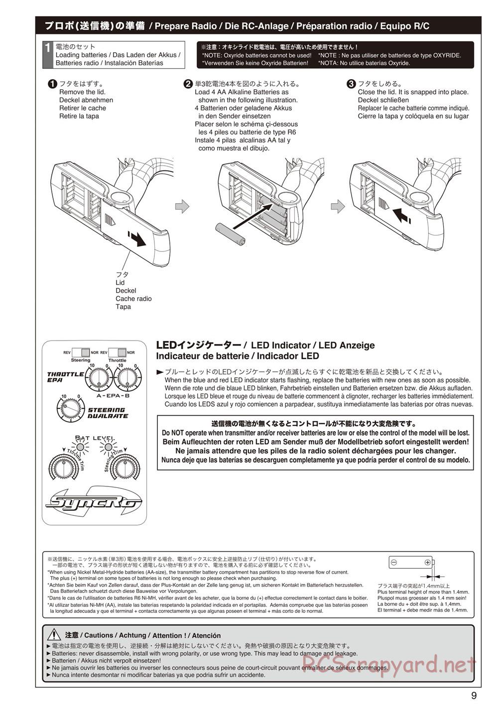 Kyosho - FO-XX GP - Manual - Page 9