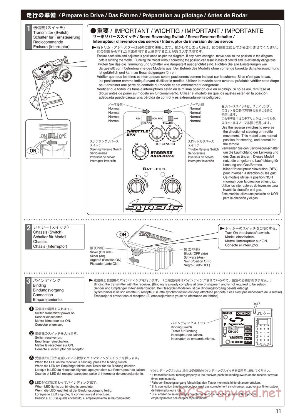 Kyosho - FO-XX GP - Manual - Page 11