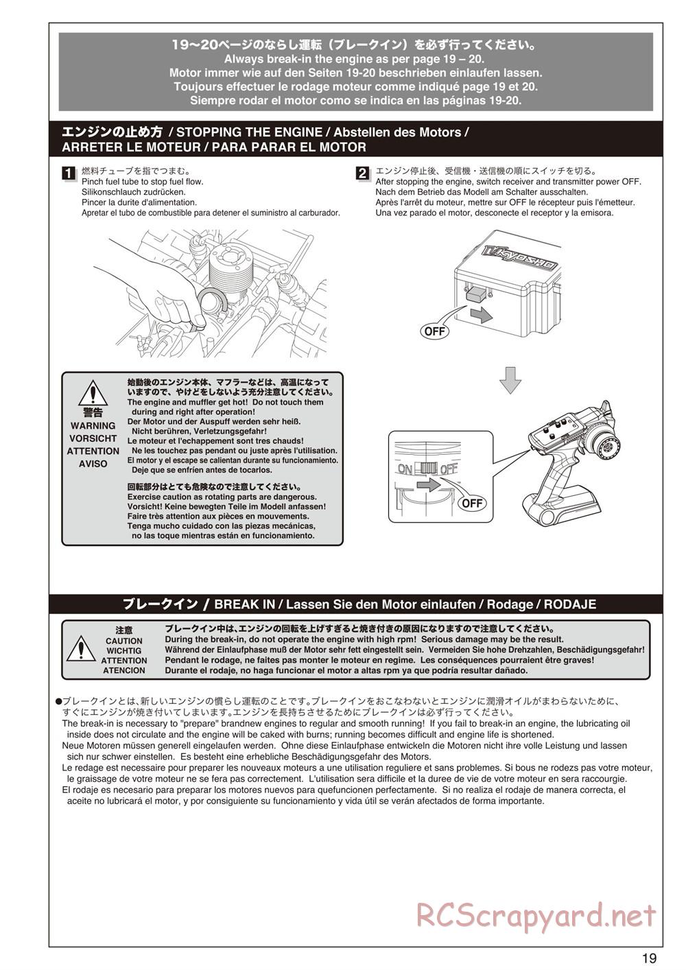 Kyosho - FO-XX GP - Manual - Page 19