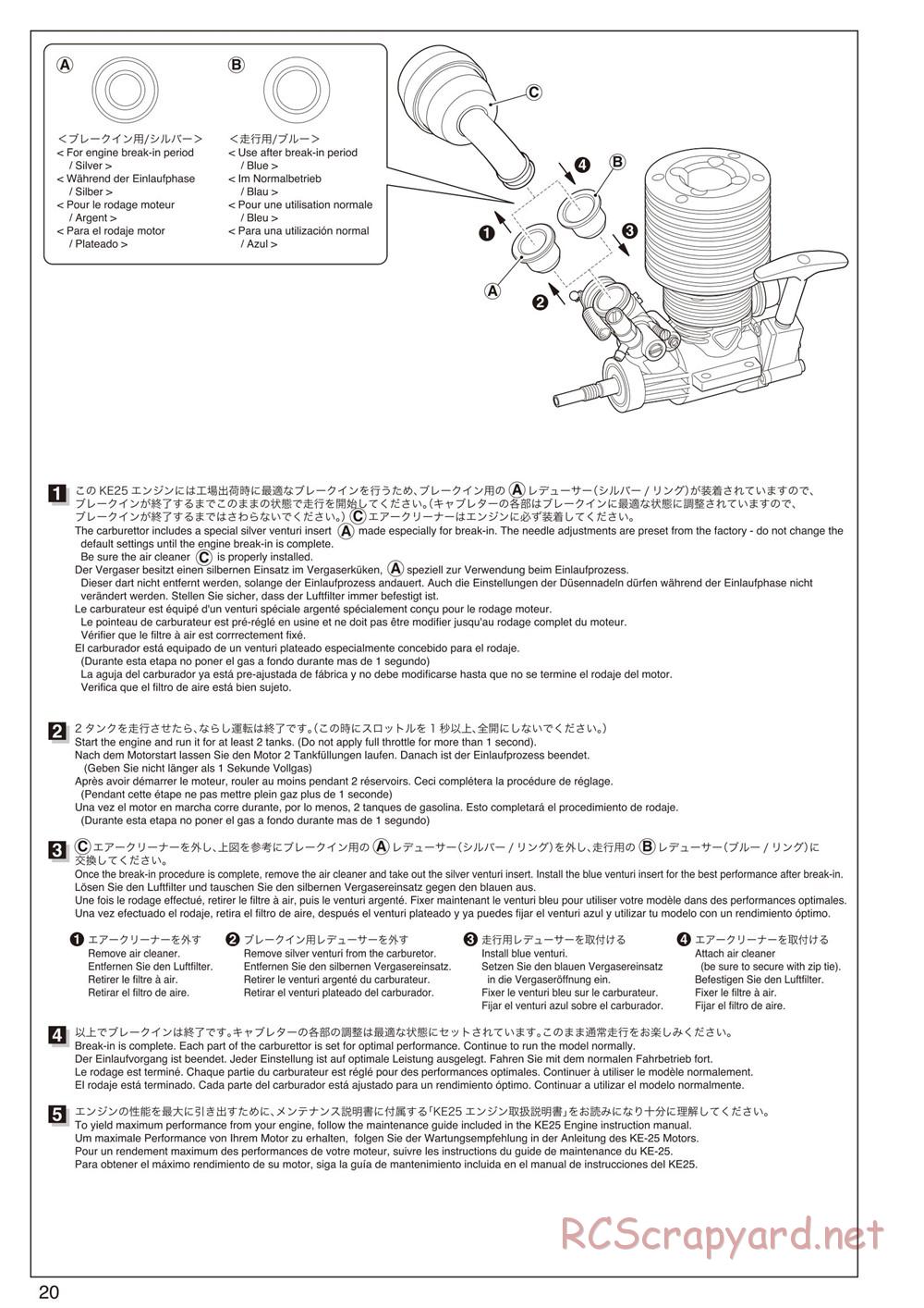 Kyosho - FO-XX GP - Manual - Page 20