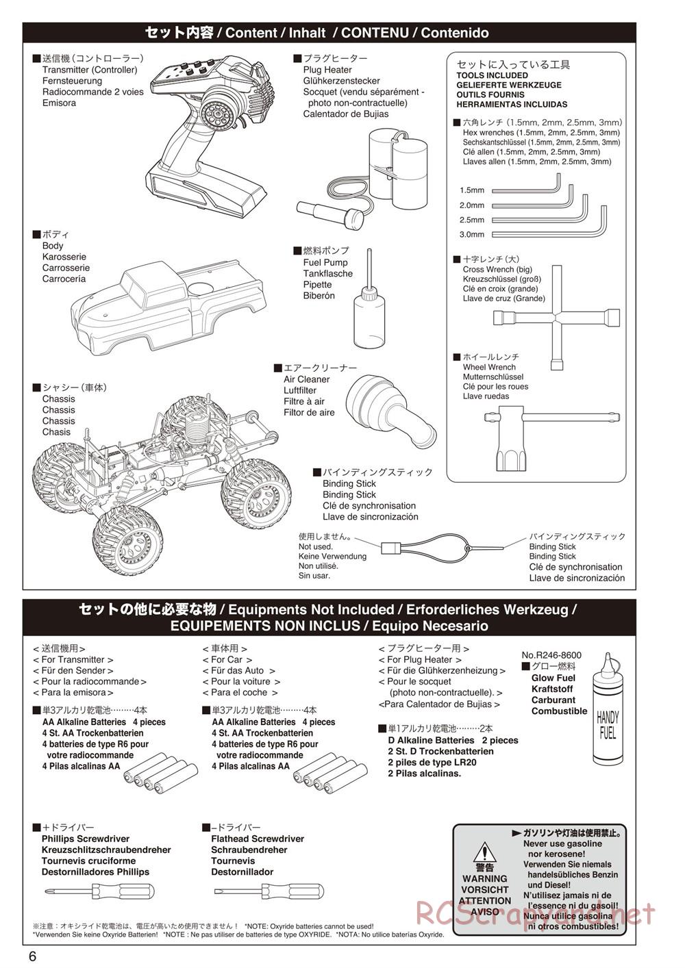 Kyosho - Mad Force Kruiser 2.0 - Manual - Page 6