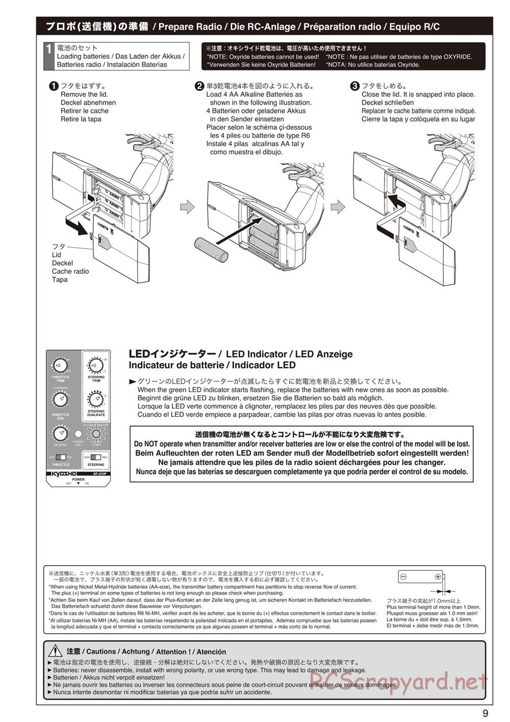 Kyosho - Mad Force Kruiser 2.0 - Manual - Page 9