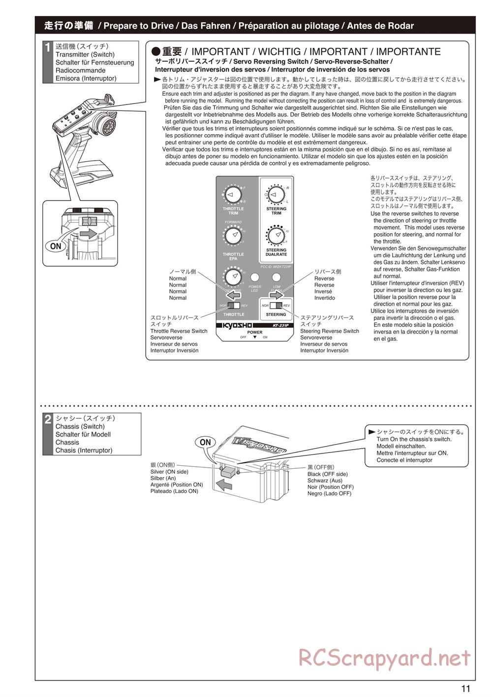 Kyosho - Mad Force Kruiser 2.0 - Manual - Page 11