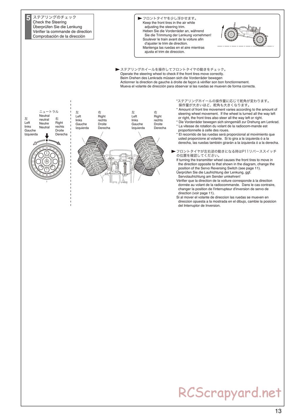 Kyosho - Mad Force Kruiser 2.0 - Manual - Page 13