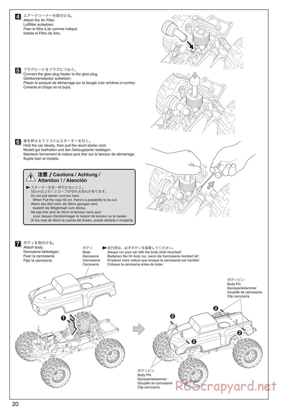 Kyosho - Mad Force Kruiser 2.0 - Manual - Page 20