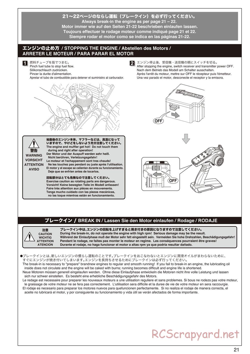 Kyosho - Mad Force Kruiser 2.0 - Manual - Page 21