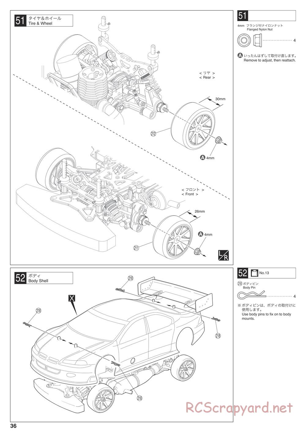 Kyosho - V-One RRR Shimo - Manual - Page 36