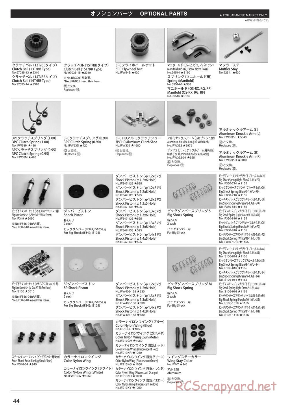 Kyosho - Inferno Neo - Parts List - Page 5