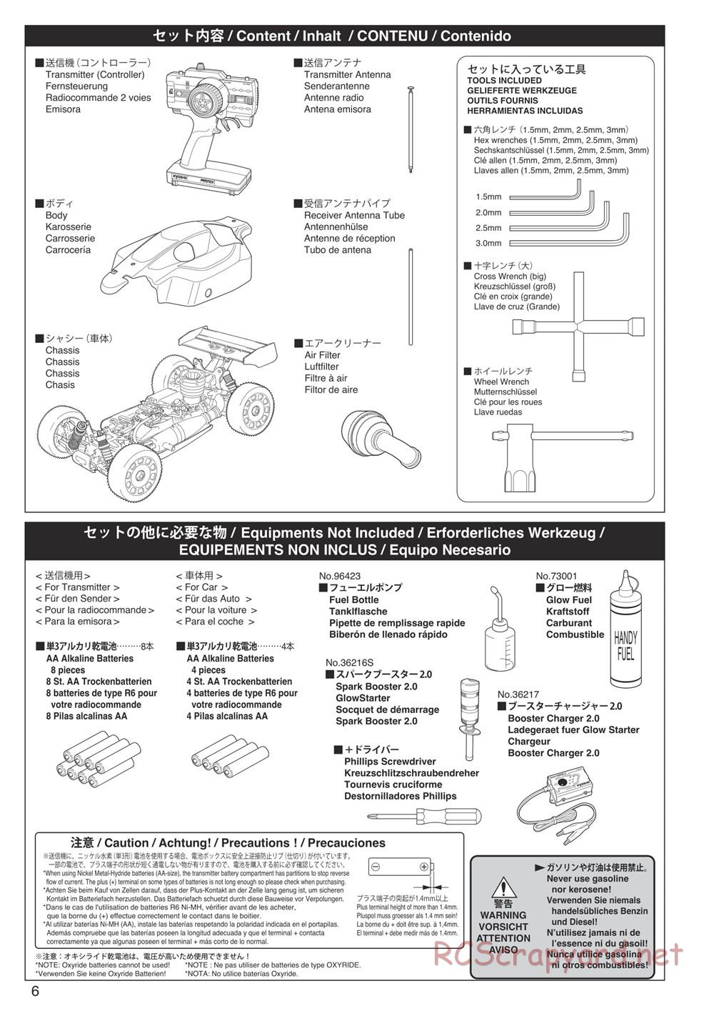 Kyosho - Inferno Neo - Manual - Page 6