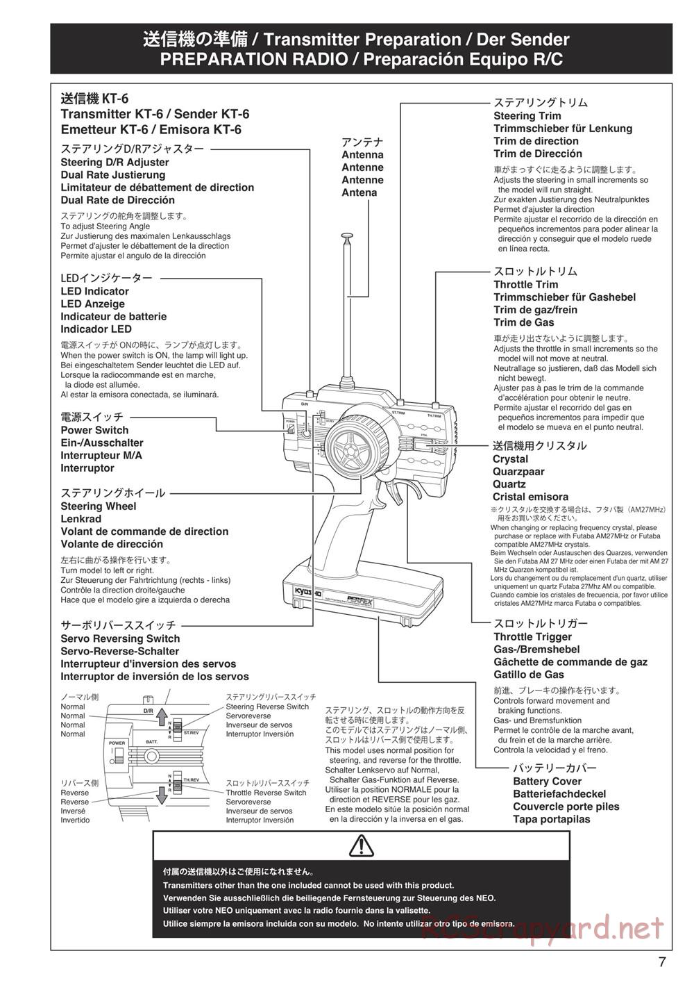 Kyosho - Inferno Neo - Manual - Page 7