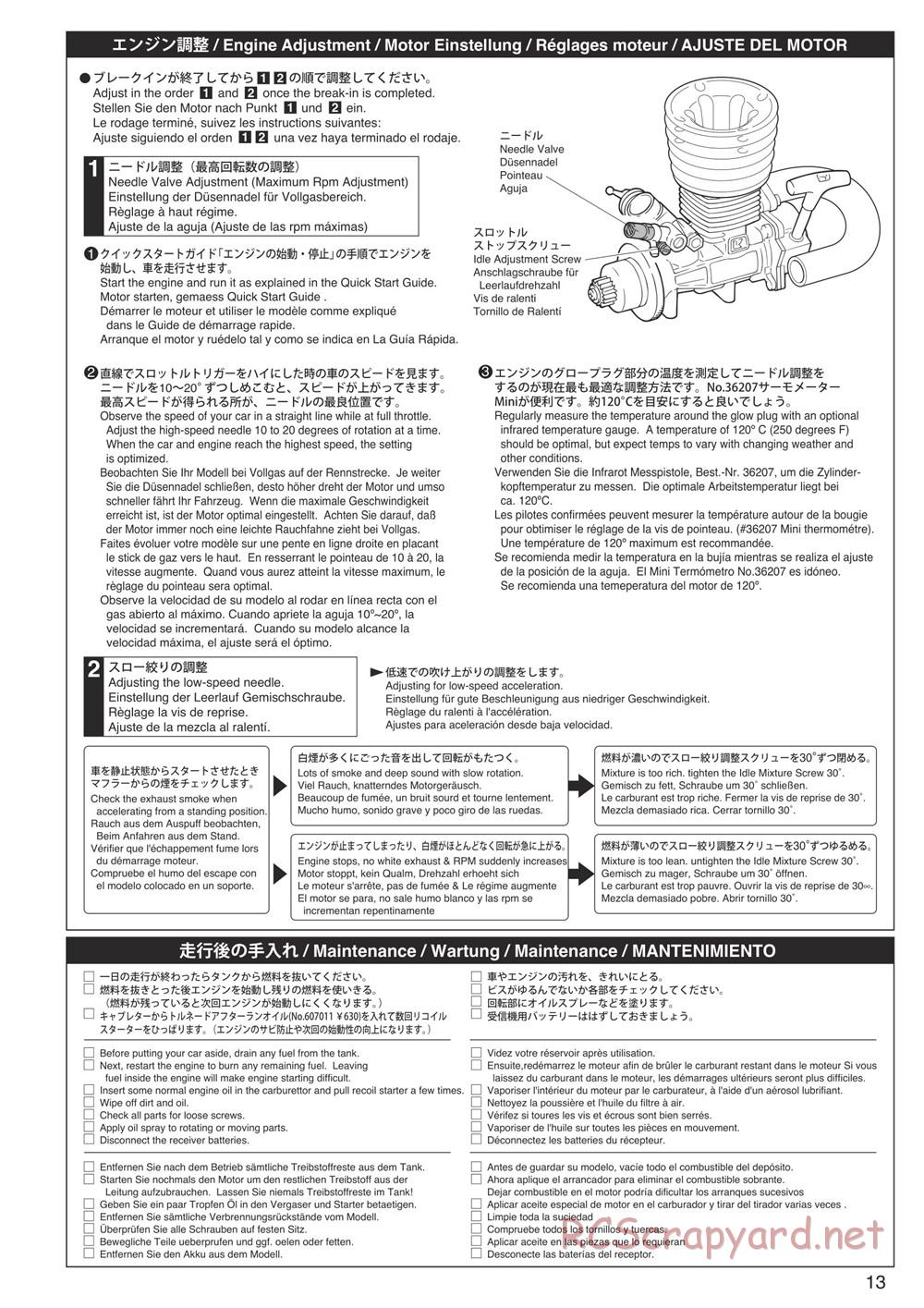 Kyosho - Inferno Neo - Manual - Page 13