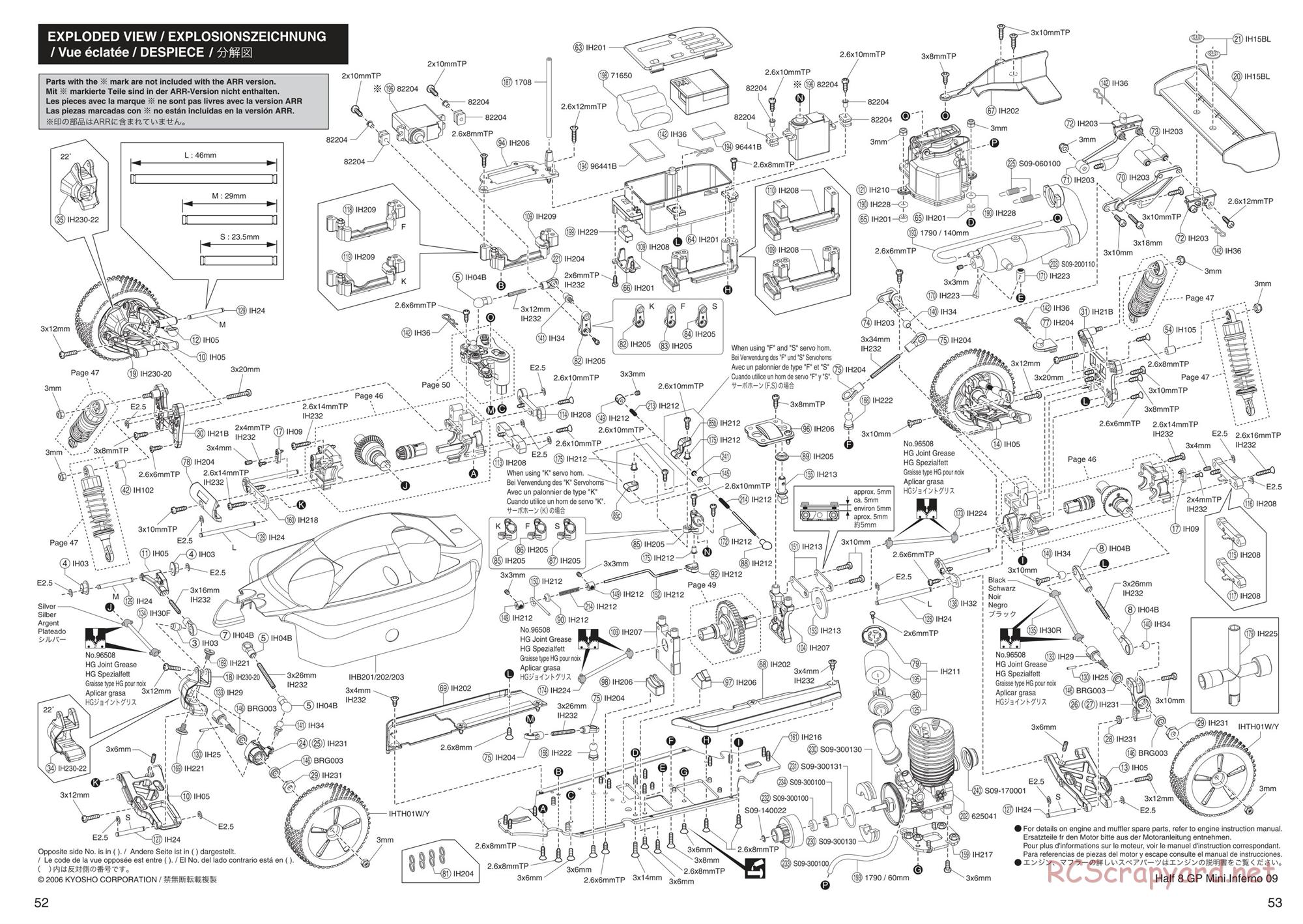 Kyosho - Mini Inferno 09 - Exploded Views - Page 7