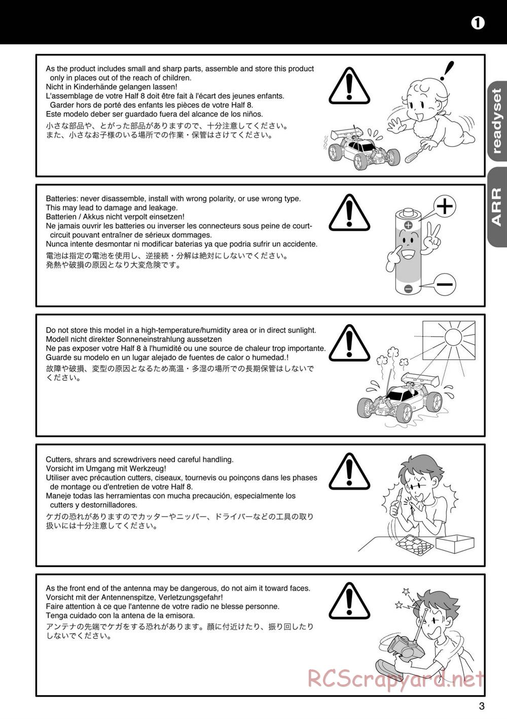 Kyosho - Mini Inferno 09 - Manual - Page 3