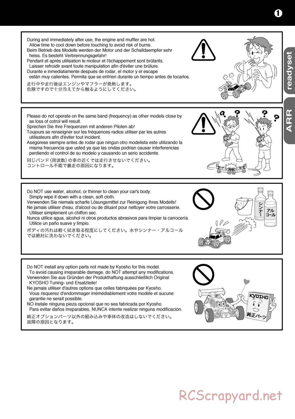 Kyosho - Mini Inferno 09 - Manual - Page 5